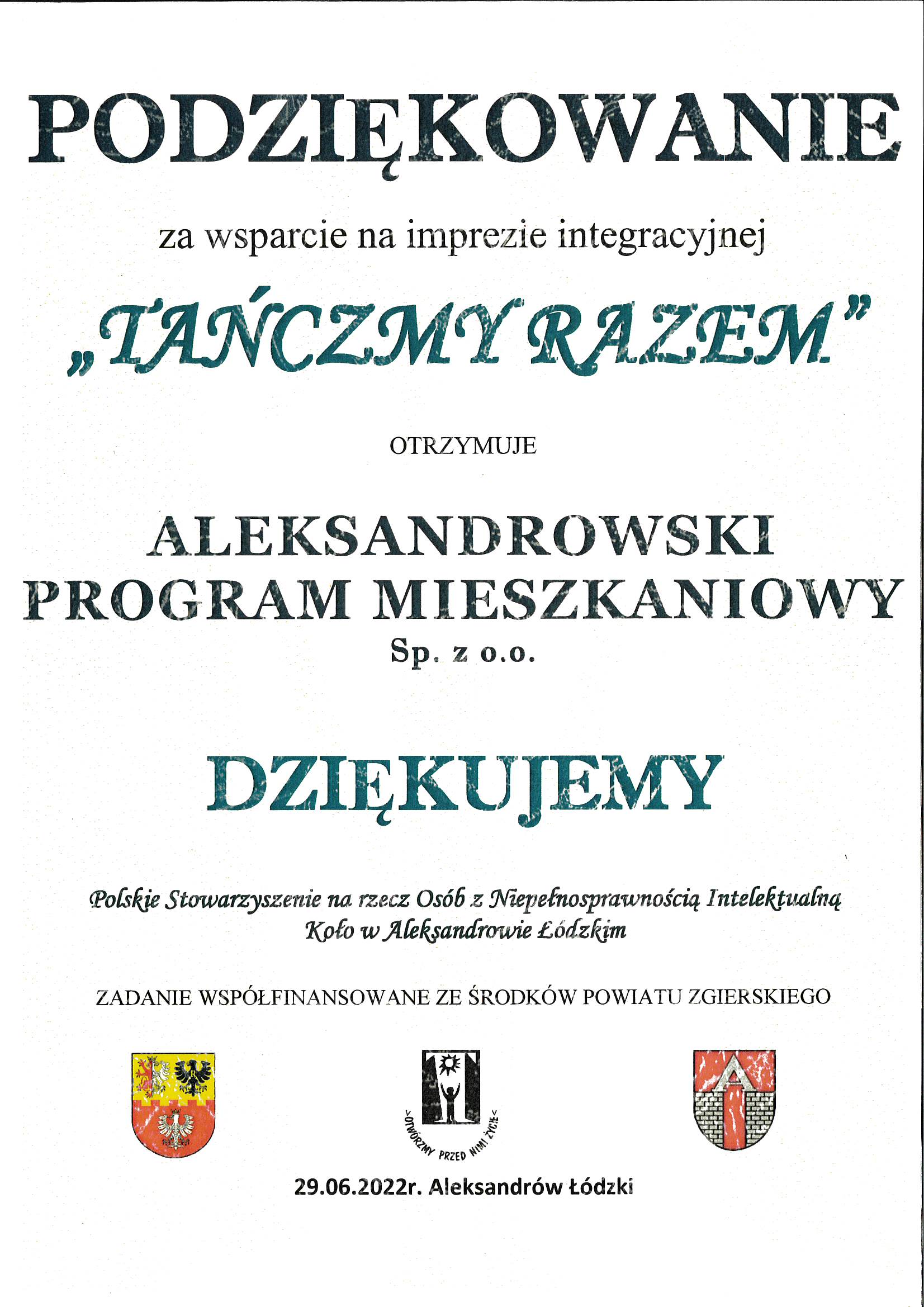 Zdjęcie z działalności poza biurem