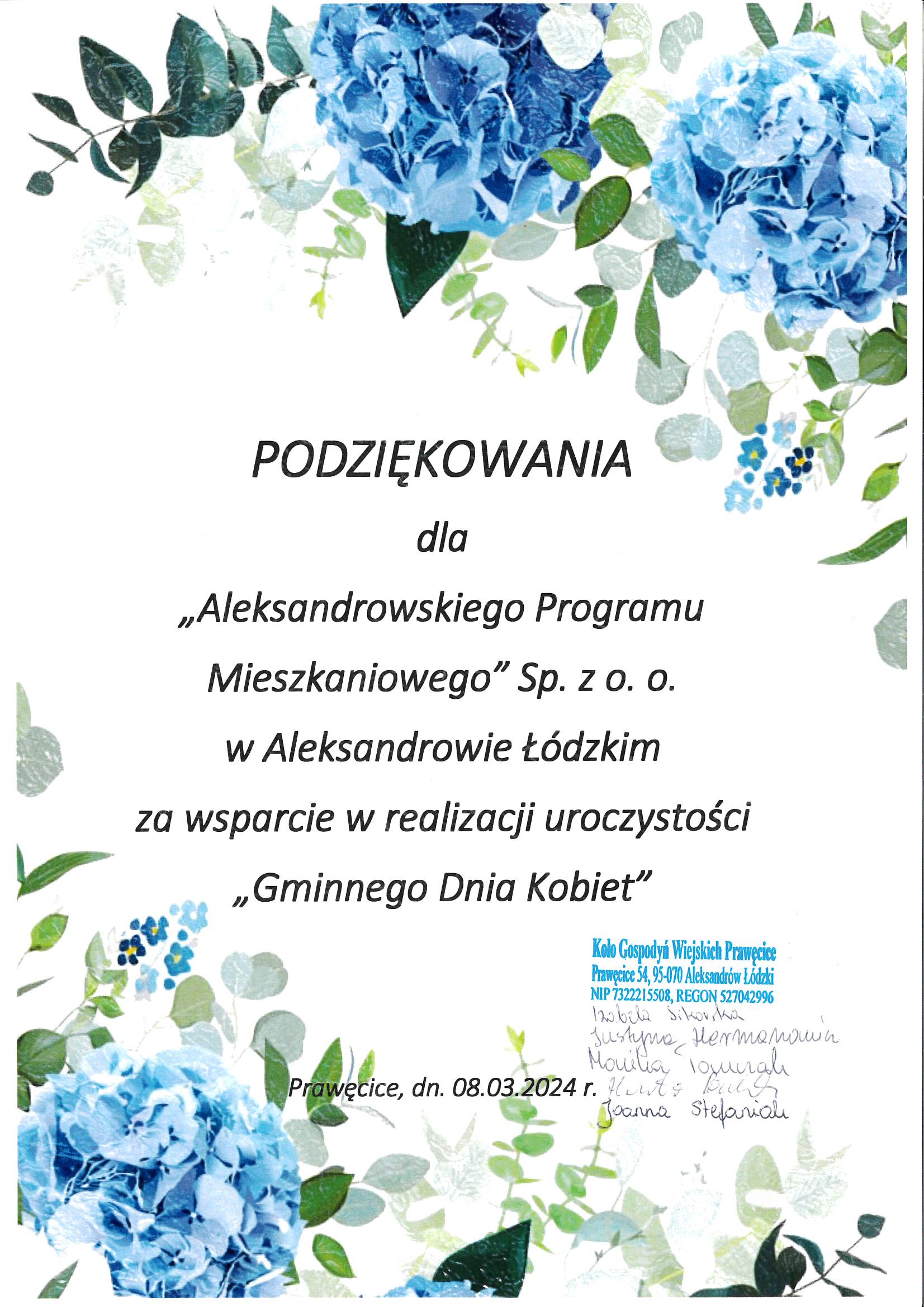 Zdjęcie z działalności poza biurem